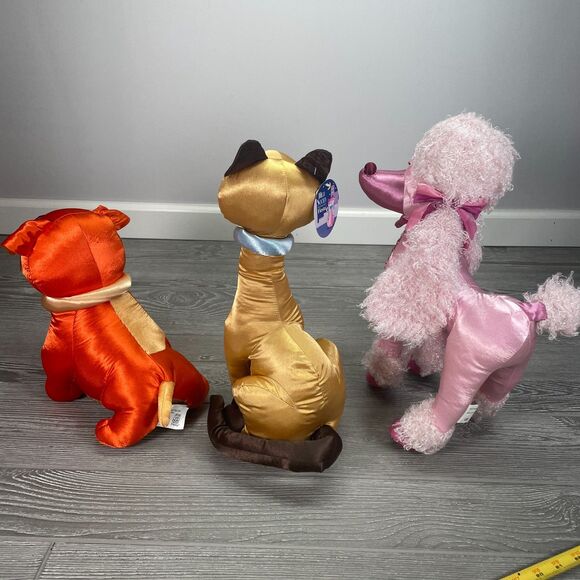 2006 Fiesta High Society Satin Posh Cat and Dog Plush Bulldog Siamese Poodle NEW - Picture 4 of 11